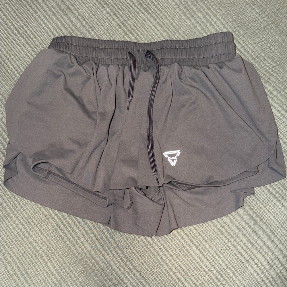 Women's Gray Athletic Shorts